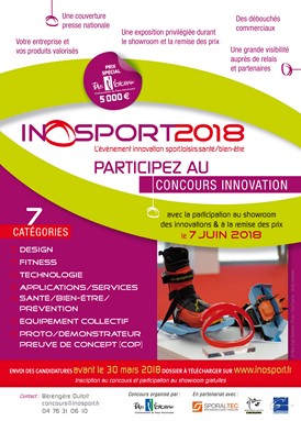 Edition 2017 > Flyer concours Inosport 2018 - 7 catégories