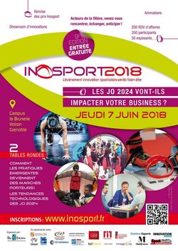 Découvrez les thématiques d'Inosport 2018